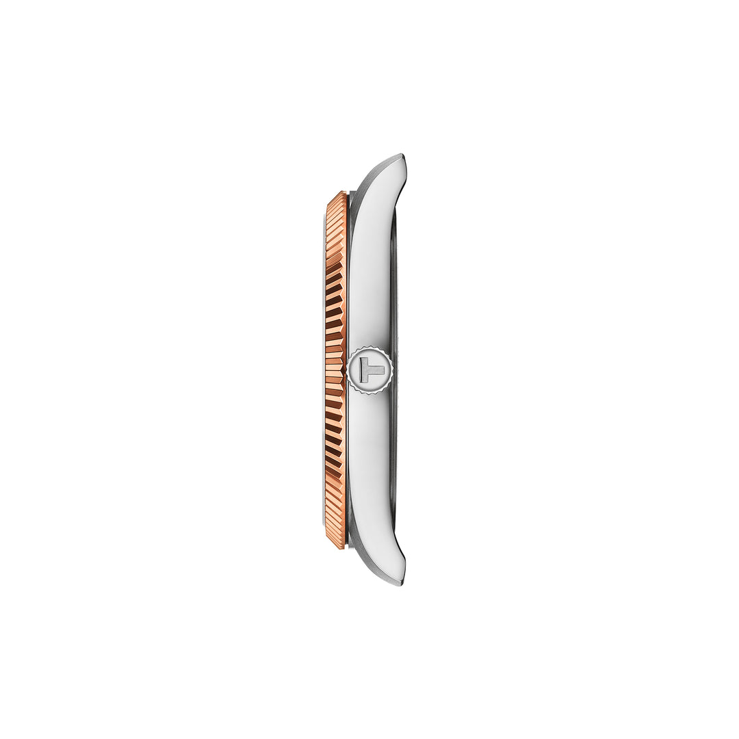 Tissot Ballade quartz watch in two-tone stainless steel with rose gold PVD coating, 40 mm T156.410.22.291.01