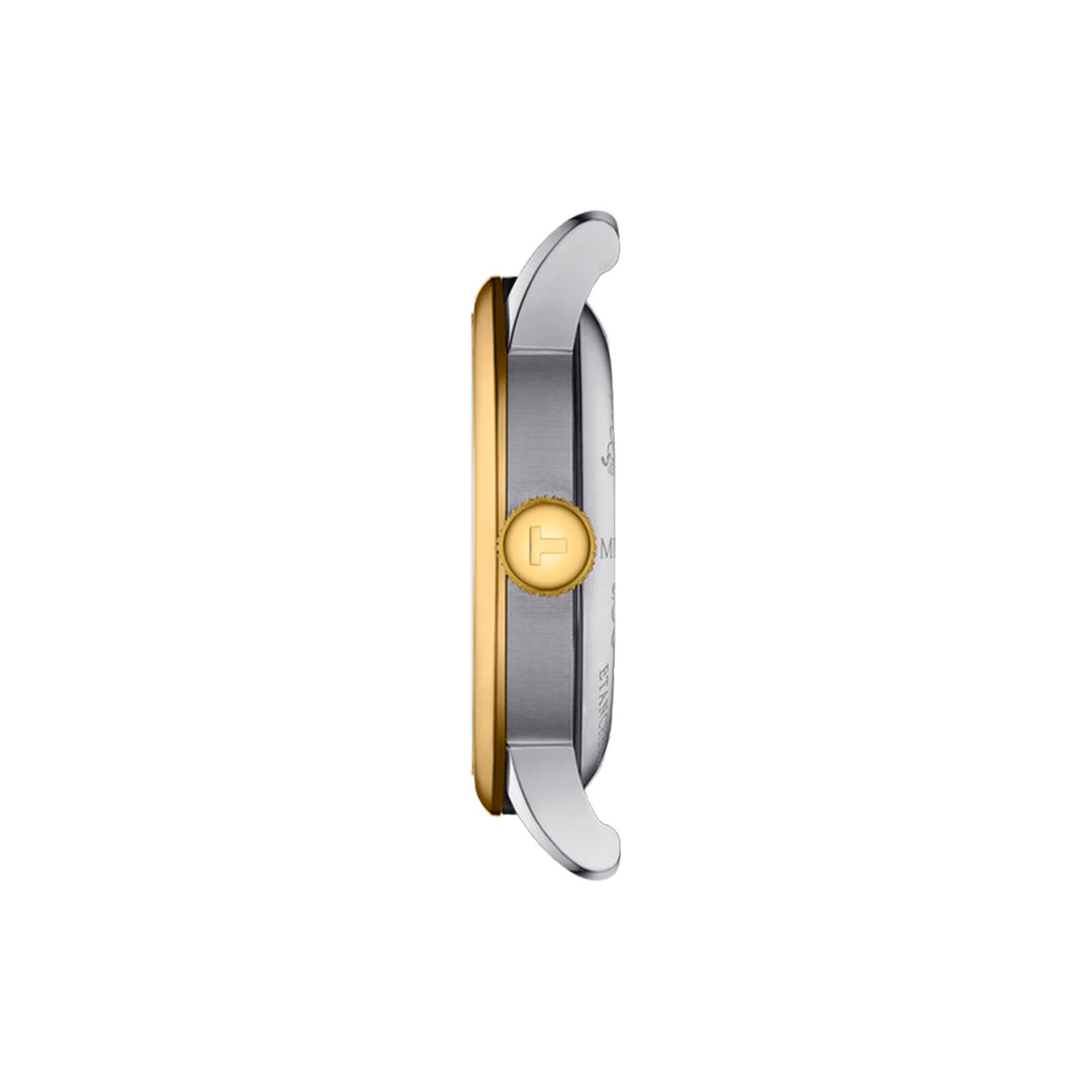 Montre Tissot Le Locle Powermatic 80 automatique en acier inoxydable bi-ton revêtement PVD or jaune 39.3 mm T006.407.22.093.00