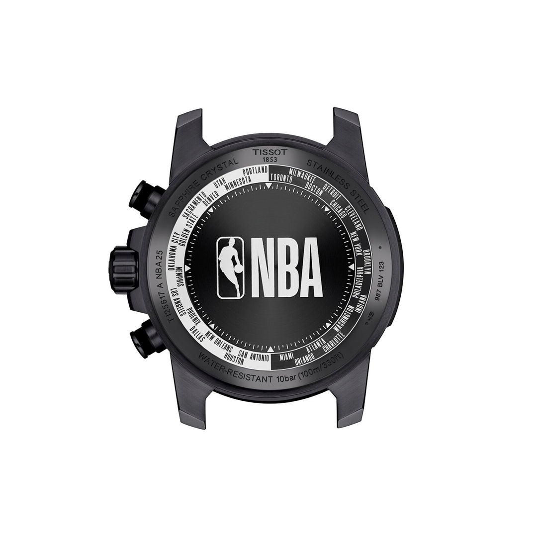 Montre Tissot Supersport NBA Special quartz 45,5 mm en cuir T125.617.37.067.00