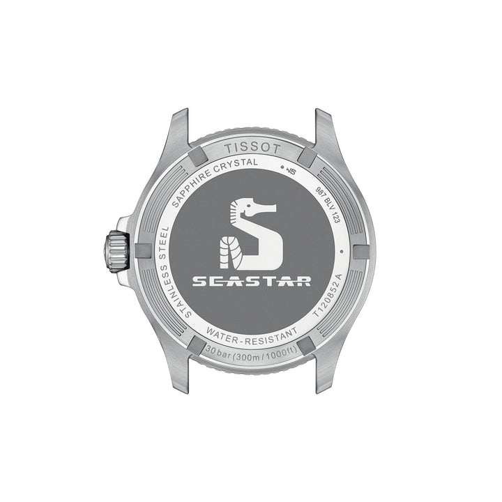 Tissot Seastar 1000 GMT quartz watch 40 mm in rubber T120.852.17.051.00