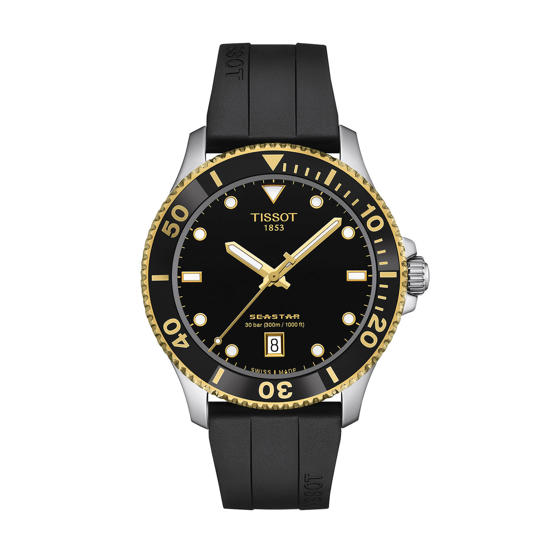 Montre Tissot Seastar 1000 quartz 40 mm en silicone T120.410.27.051.00