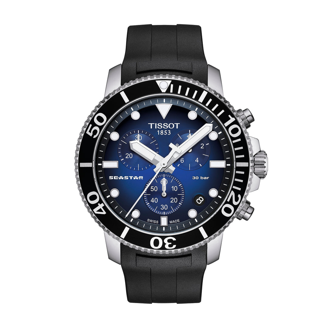 Tissot Seastar 1000 quartz watch 45,5 mm in rubber T120.417.17.041.00