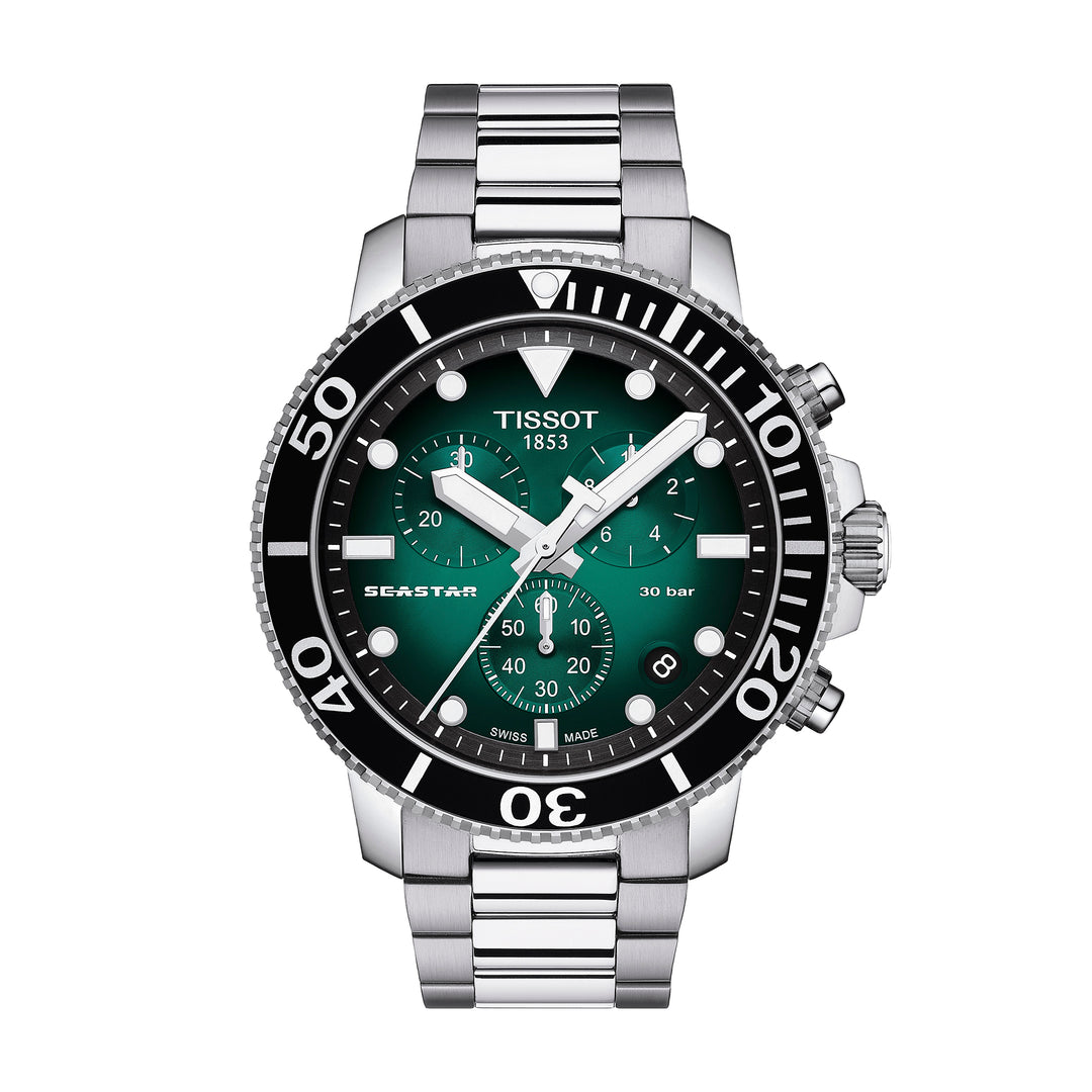 Montre Tissot Seastar 1000 quartz 45,5 mm en acier inoxydable T120.417.11.091.01