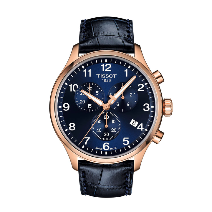 Montre Tissot Chrono XL Classic quartz 45 mm en cuir T116.617.36.042.00