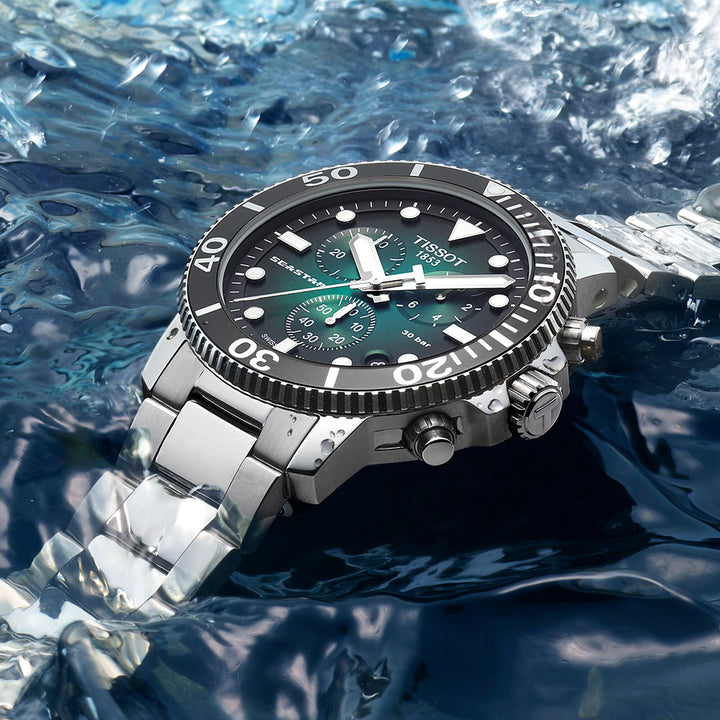 Montre Tissot Seastar 1000 quartz 45,5 mm en acier inoxydable T120.417.11.091.01
