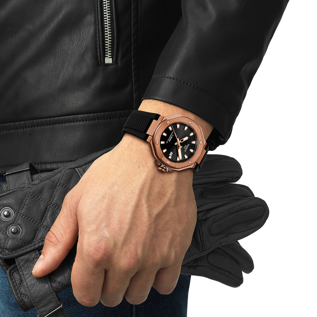 Tissot T-Race automatic watch 41 mm in silicone T141.807.37.051.00