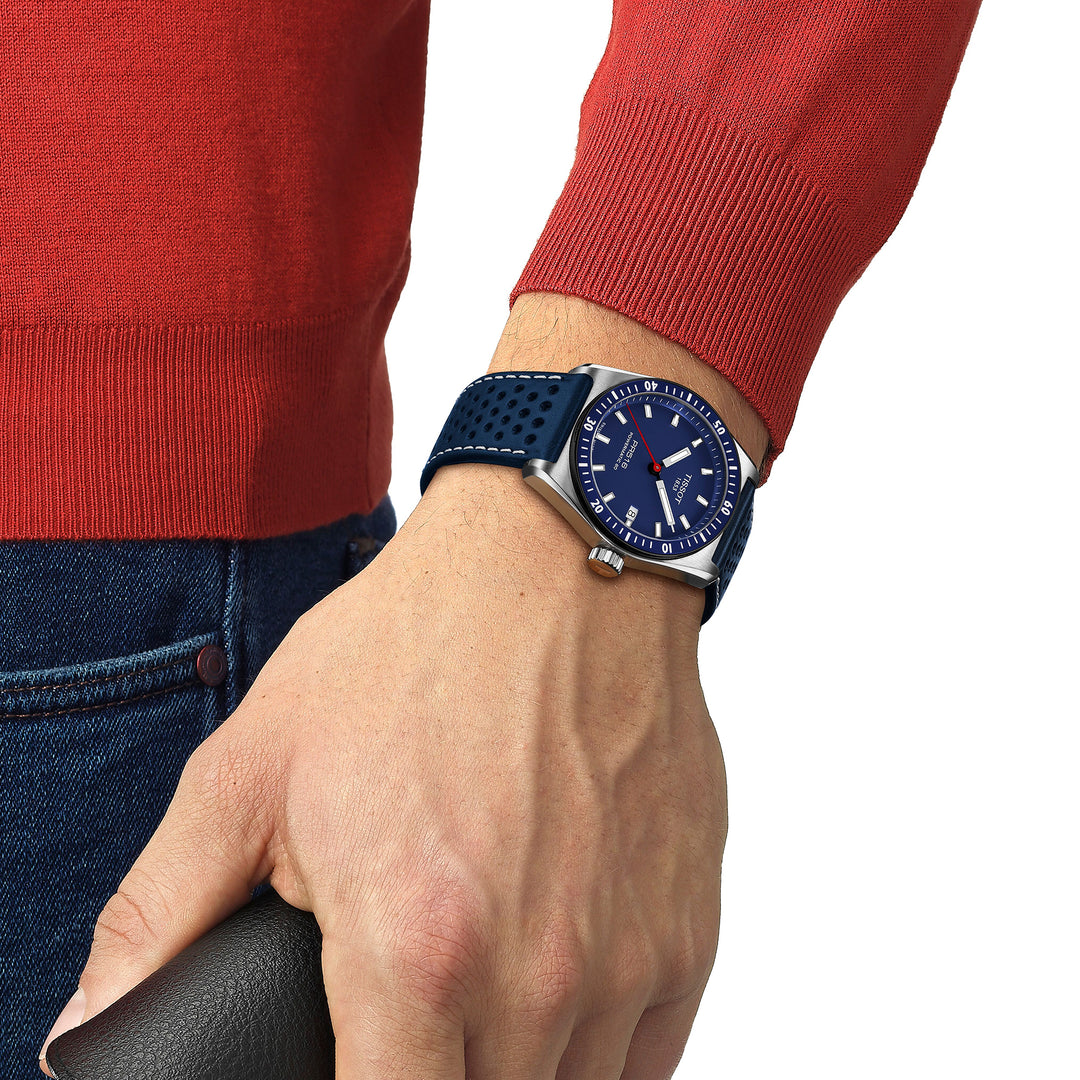 Montre Tissot PR516 automatique 38 mm en cuir T149.407.16.041.00