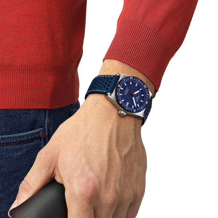 Montre Tissot PR516 automatique 38 mm en cuir T149.407.16.041.00