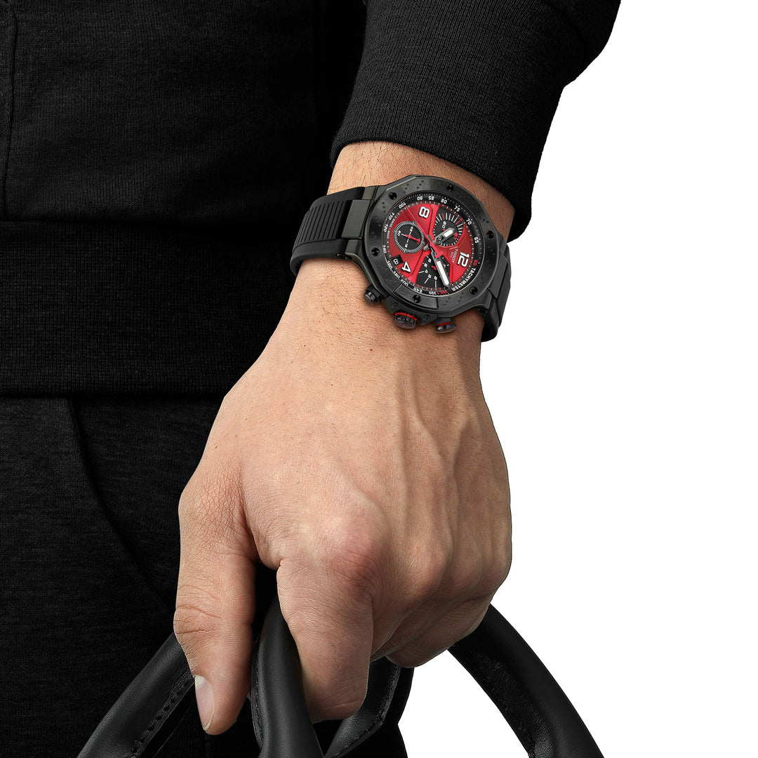Montre Tissot T-Race MotoGP 2026 quartz 45 mm en silicone T141.417.37.422.00