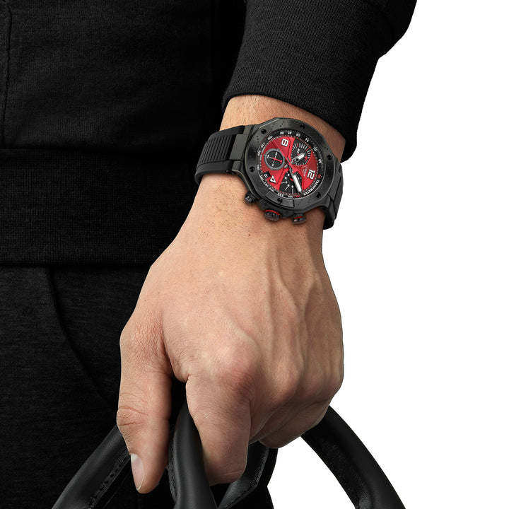 Montre Tissot T-Race MotoGP 2026 quartz 45 mm en silicone T141.417.37.422.00