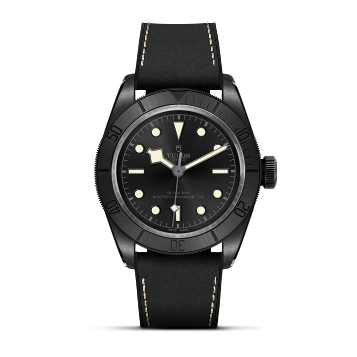 Tudor Black Bay automatique en acier inoxydable bracelet cuir 41 mm M79210CNU-0001