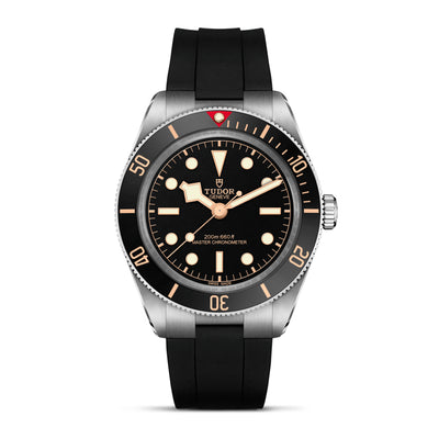 TUDOR Black Bay 58 automatique en acier inoxydable bracelet caoutchouc 39 mm M7939A1A0NU-0003