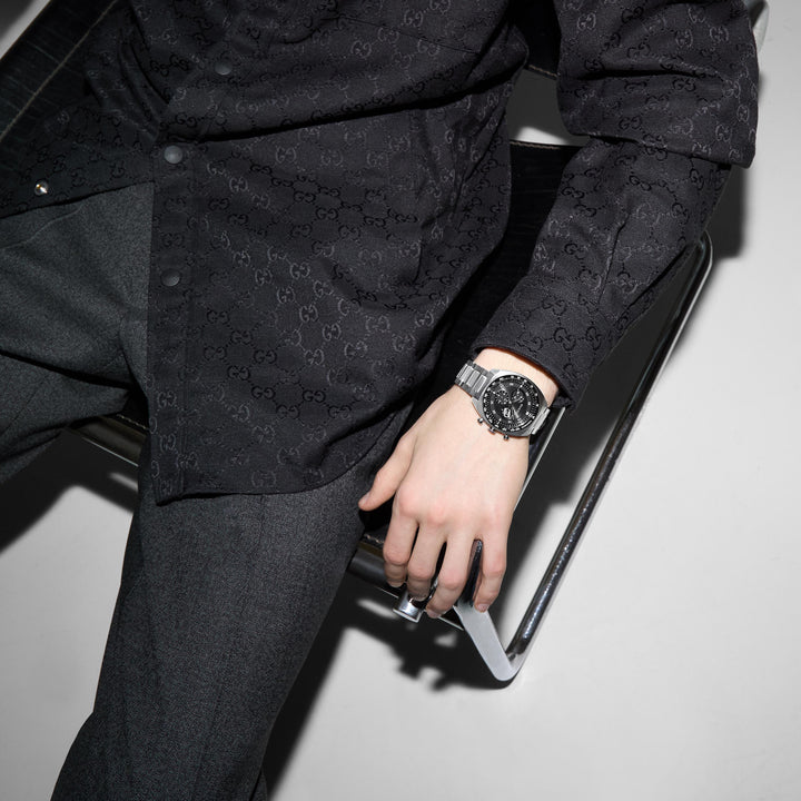 Montre Gucci Interlocking quartz en acier inoxydable 40 mm YA142316