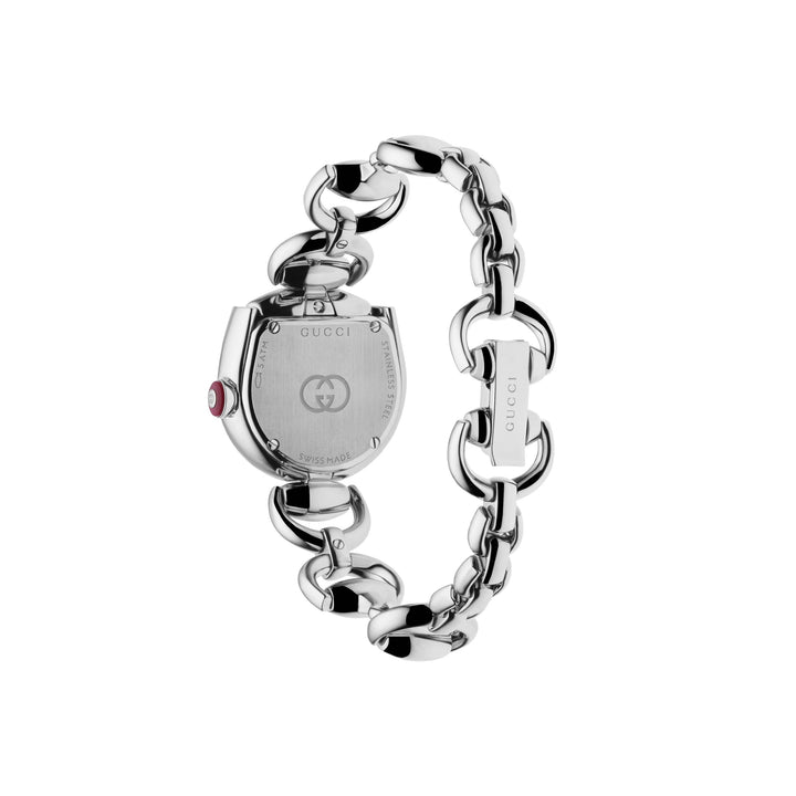 Montre Gucci Horsebit quartz en acier inoxydable 27mm x 25mm YA168503
