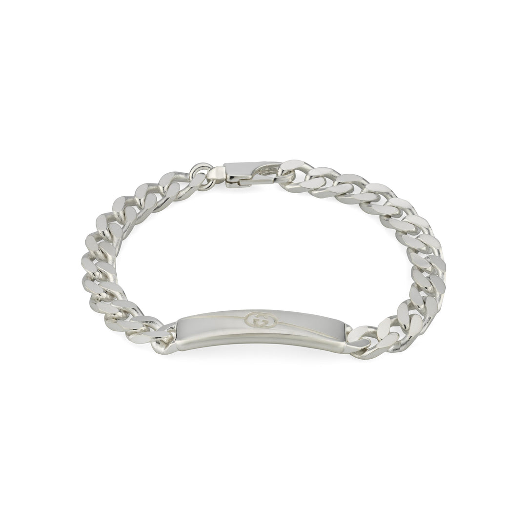 Gucci Tag Interlocking G Bracelet in 925 Sterling Silver YBA774054001018