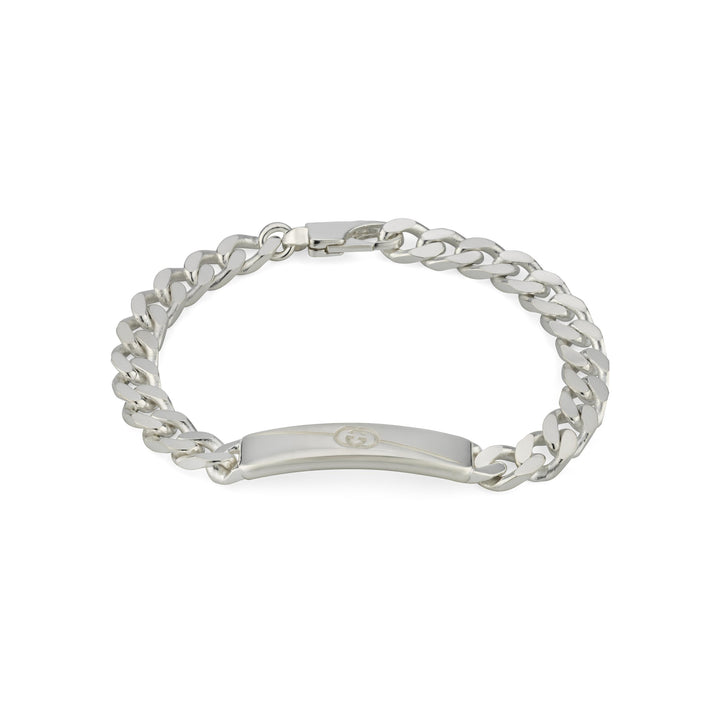 Gucci Tag Interlocking G Bracelet in 925 Sterling Silver YBA774054001018