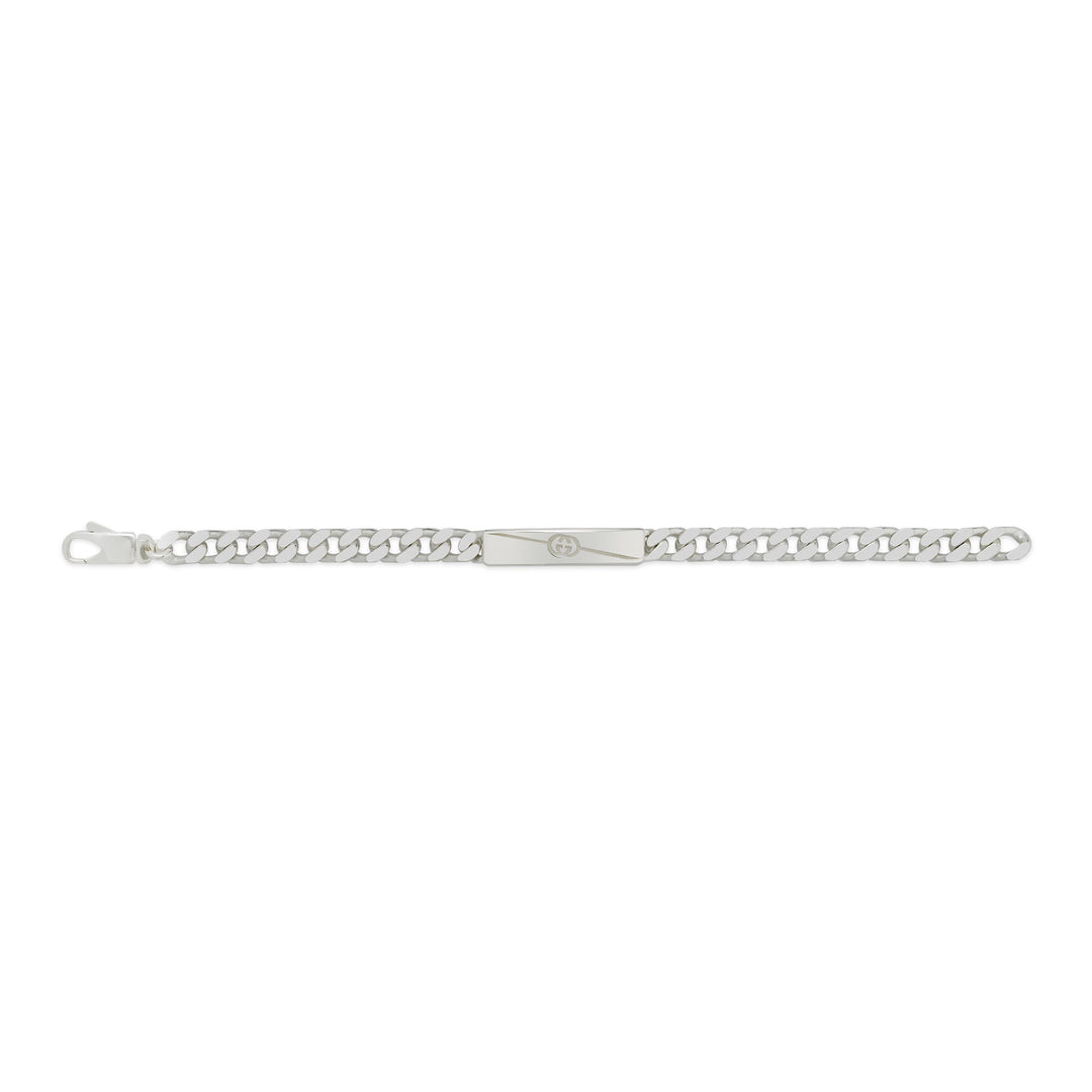 Gucci Tag Interlocking G Bracelet in 925 Sterling Silver YBA774054001018