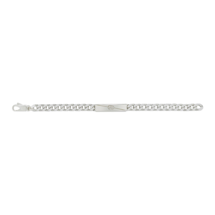 Gucci Tag Interlocking G Bracelet in 925 Sterling Silver YBA774054001018