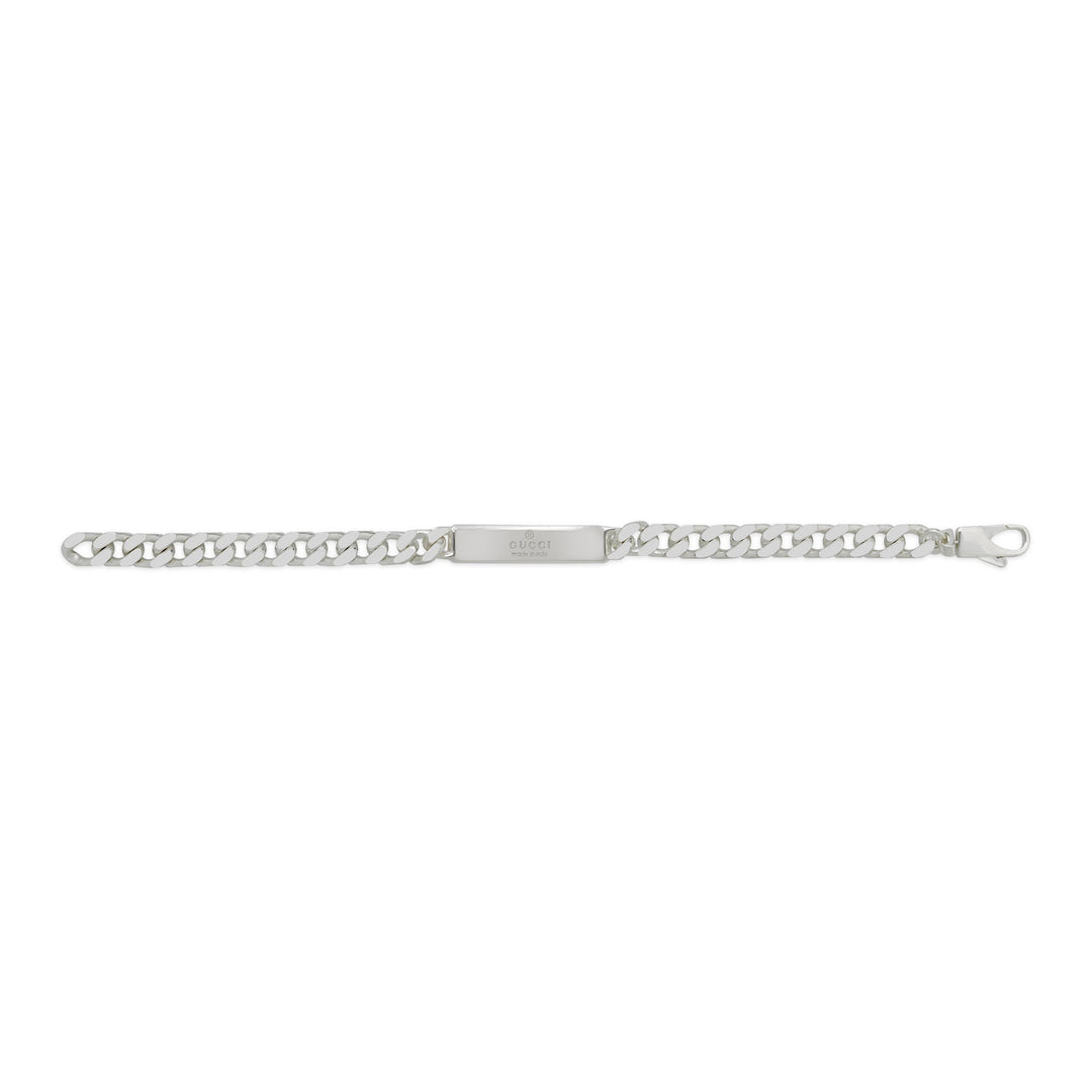 Gucci Tag Interlocking G Bracelet in 925 Sterling Silver YBA774054001018