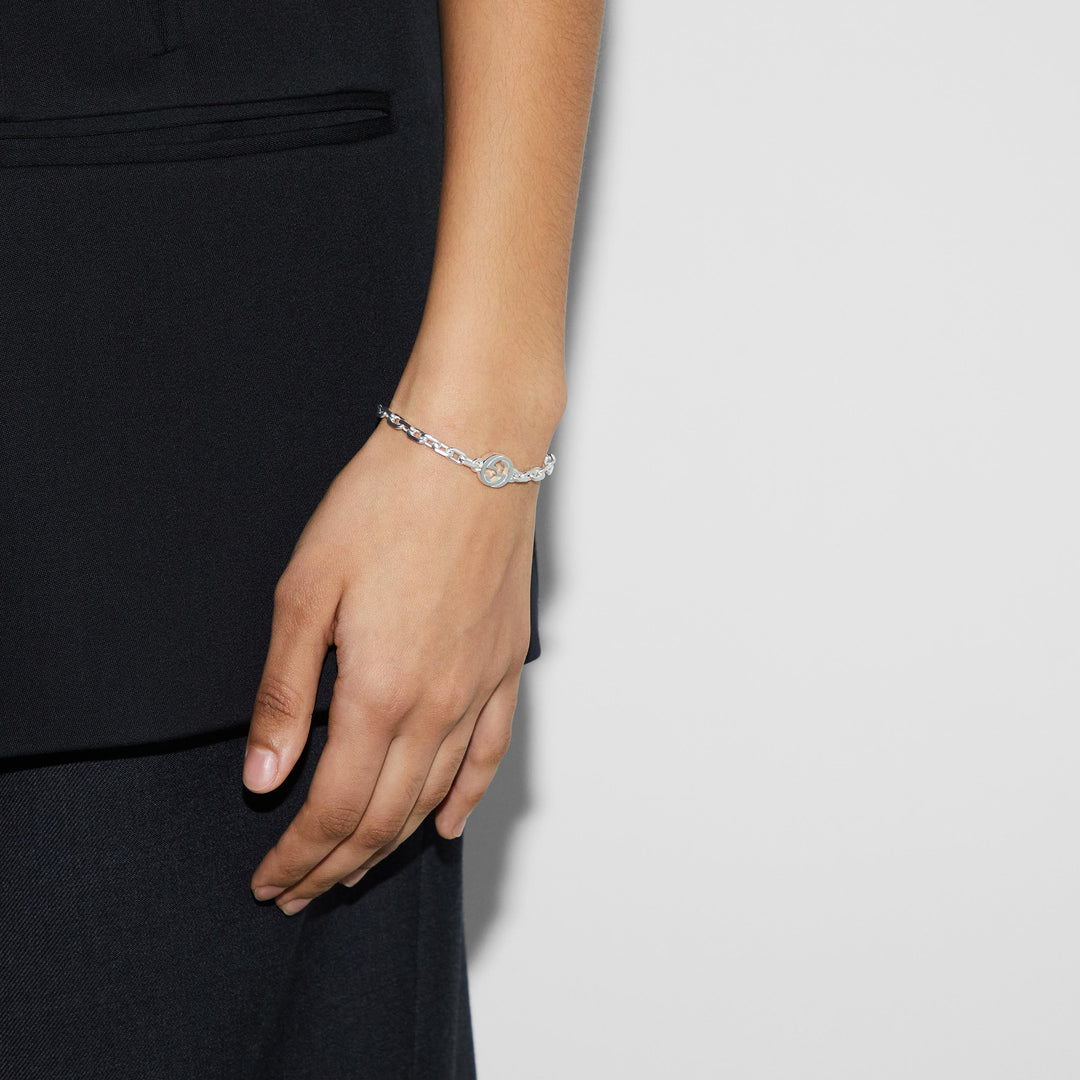 Bracelet Gucci Interlocking G en argent sterling YBA796351001