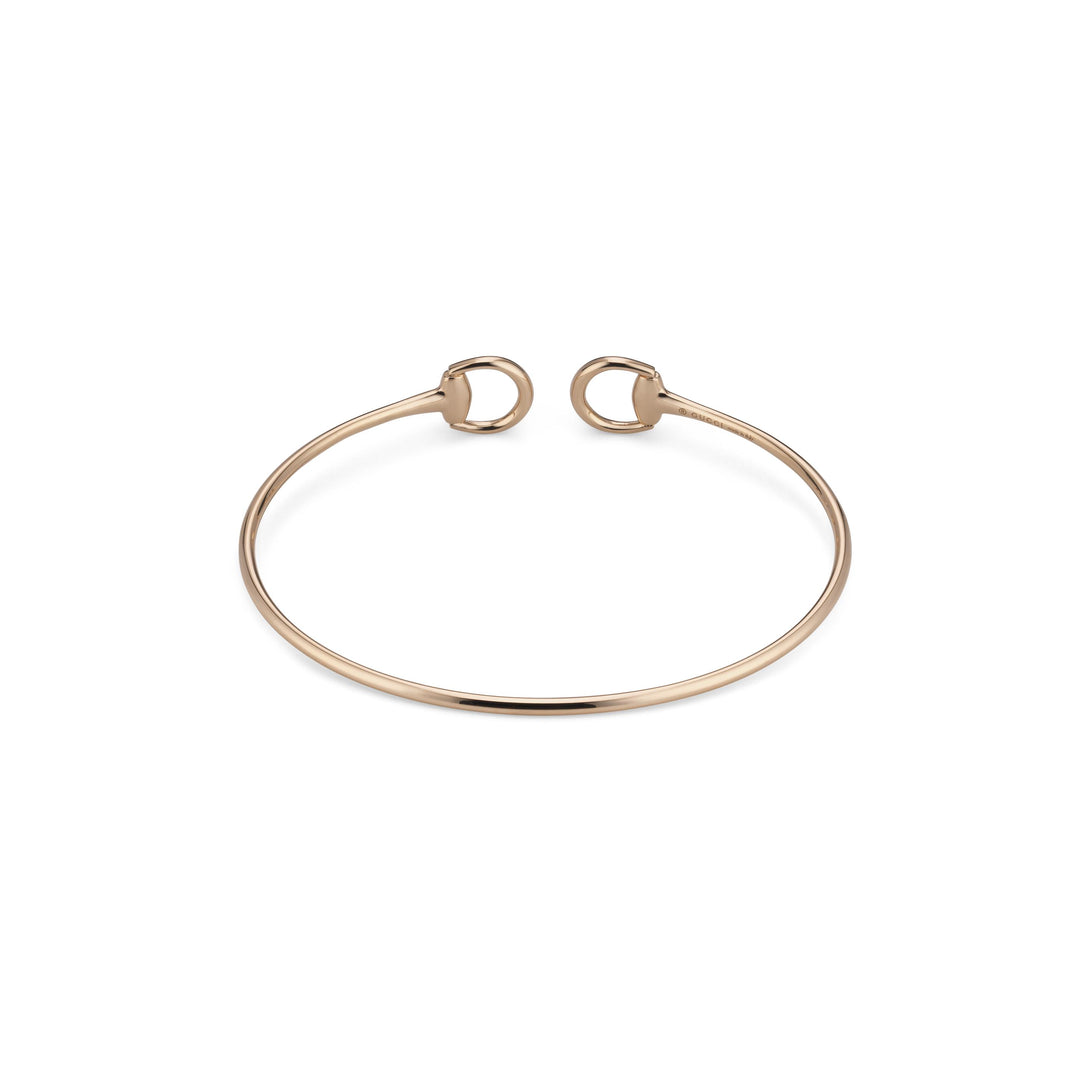 Bracelet Gucci Horsebit en or rose 18k et diamants YBA837620001