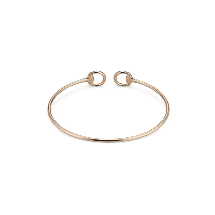 Bracelet Gucci Horsebit en or rose 18k et diamants YBA837620001