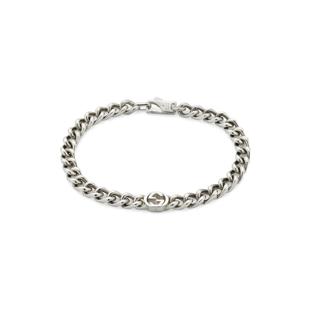 Gucci Interlocking G Bracelet in 925 Sterling Silver YBA843736001018