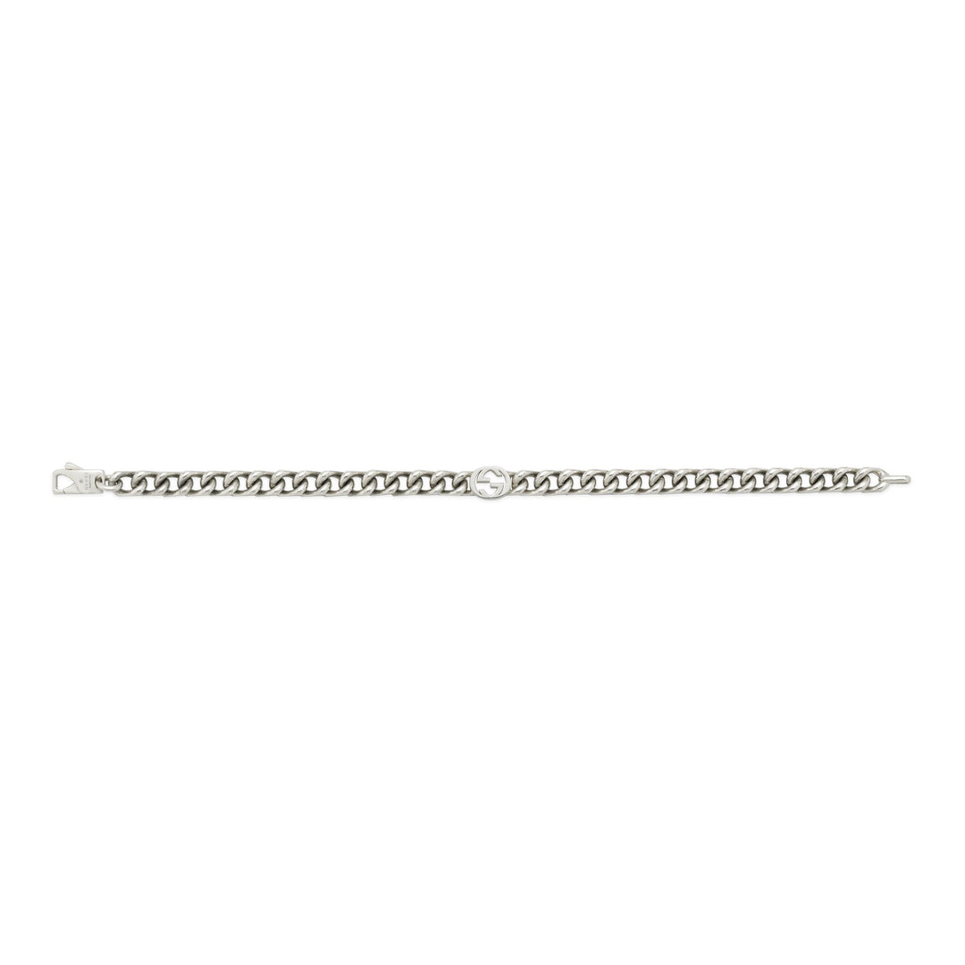 Gucci Interlocking G Bracelet in 925 Sterling Silver YBA843736001018