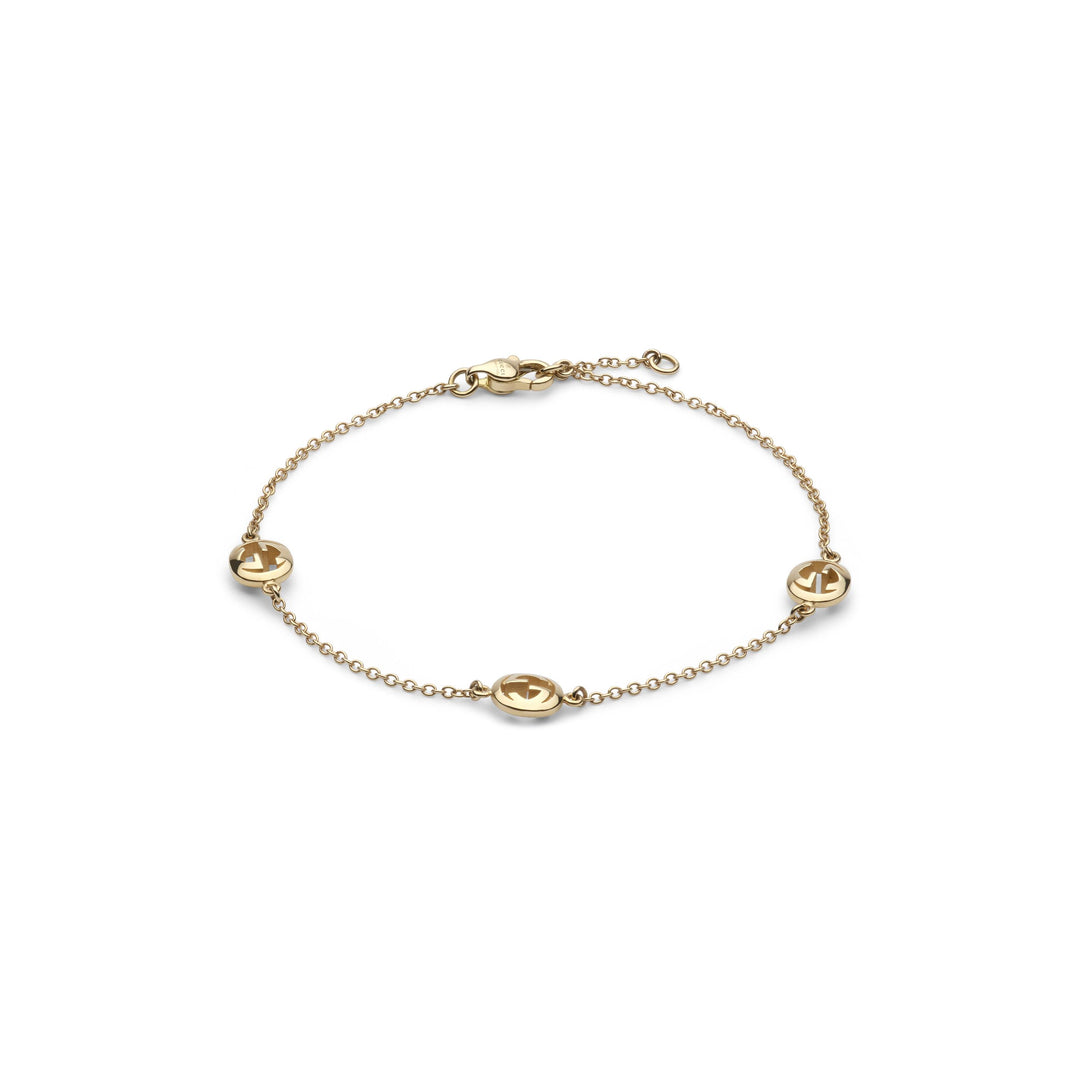 Bracelet Gucci Interlocking en or jaune 18k YBA874214001
