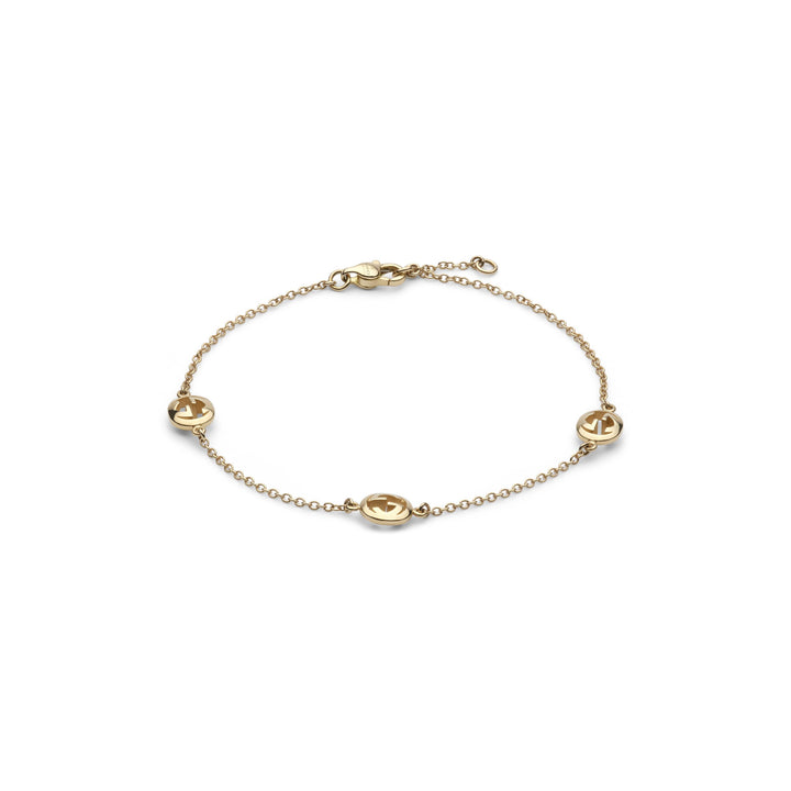 Bracelet Gucci Interlocking en or jaune 18k YBA874214001