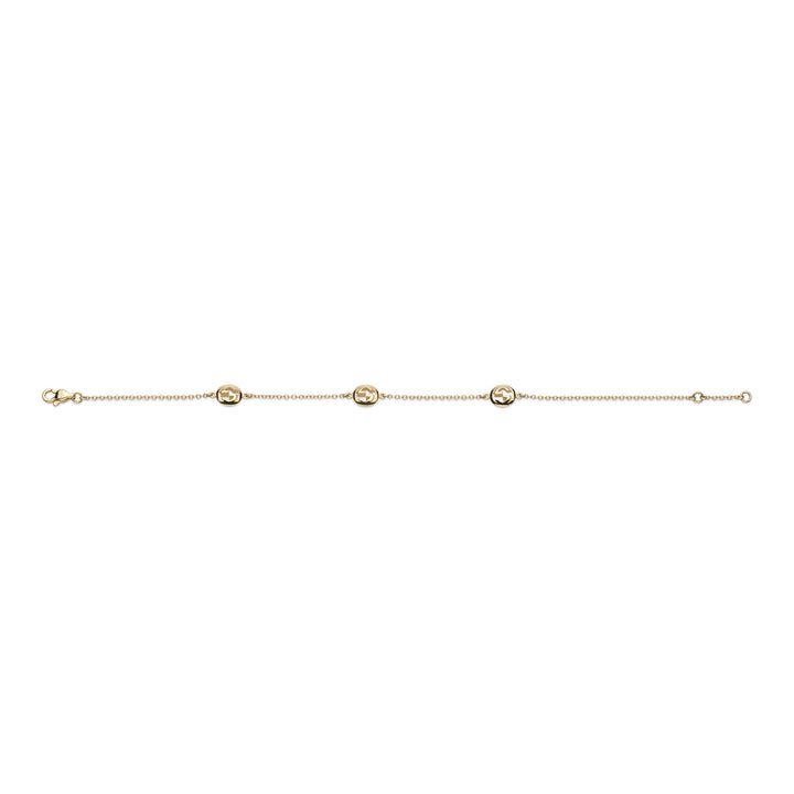 Bracelet Gucci Interlocking en or jaune 18k YBA874214001