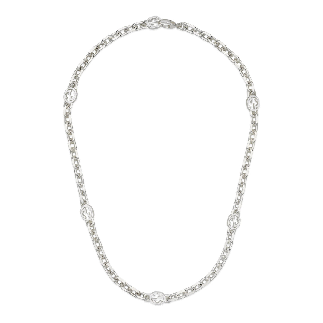 Gucci Interlocking G Necklace in 925 Sterling Silver YBB759703001