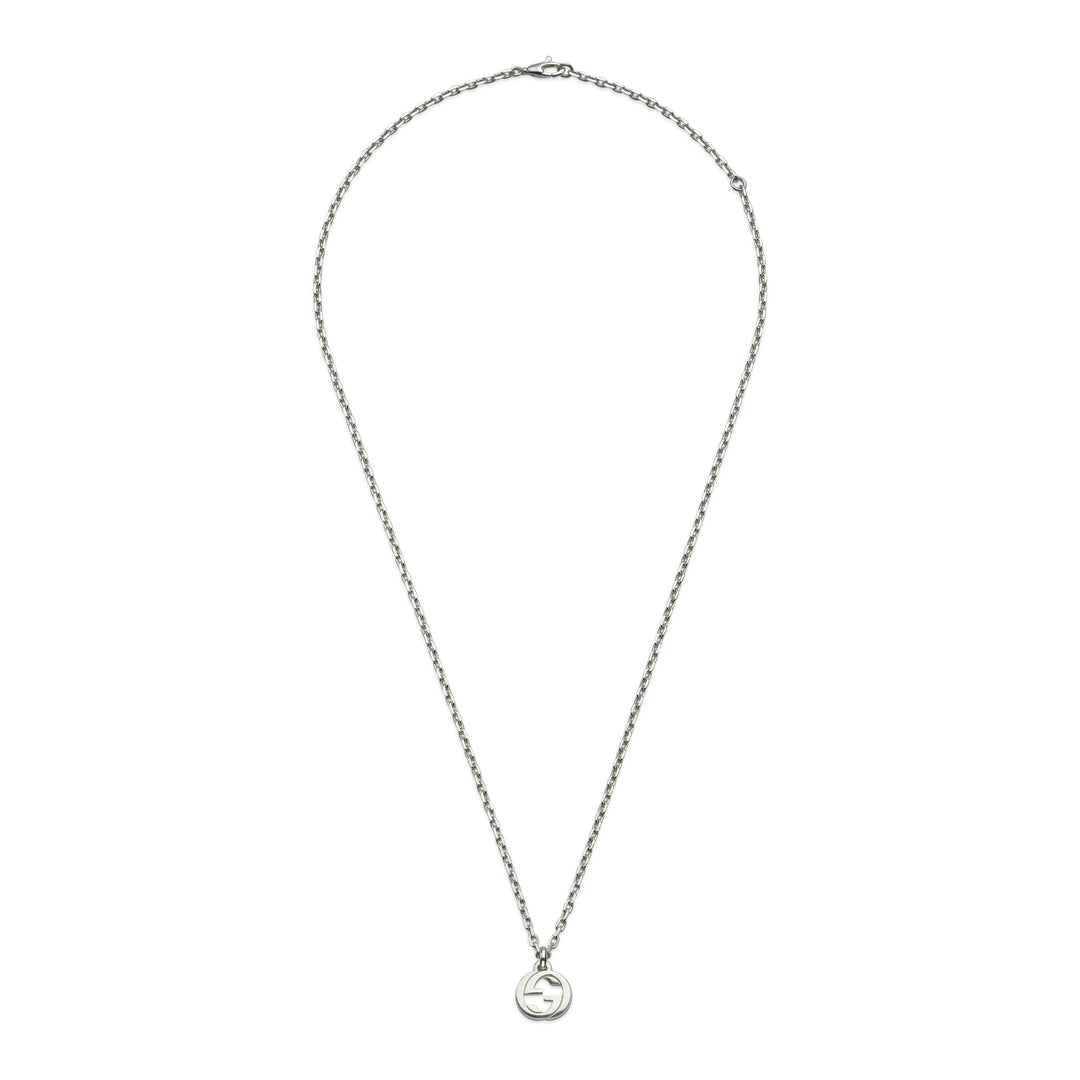 Gucci Lido Interlocking G Necklace in 925 Sterling Silver YBB79635500100U