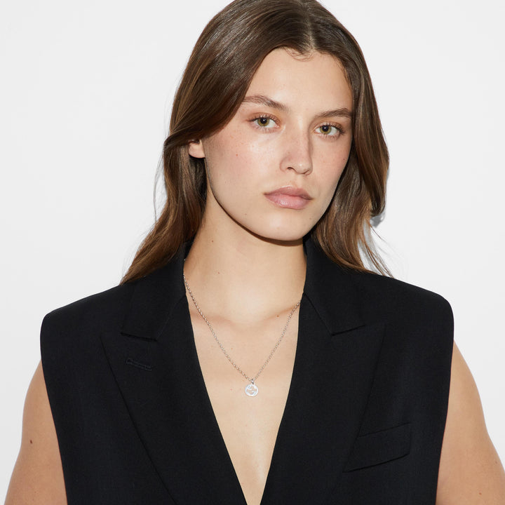 Gucci Lido Interlocking G Necklace in 925 Sterling Silver YBB79635500100U