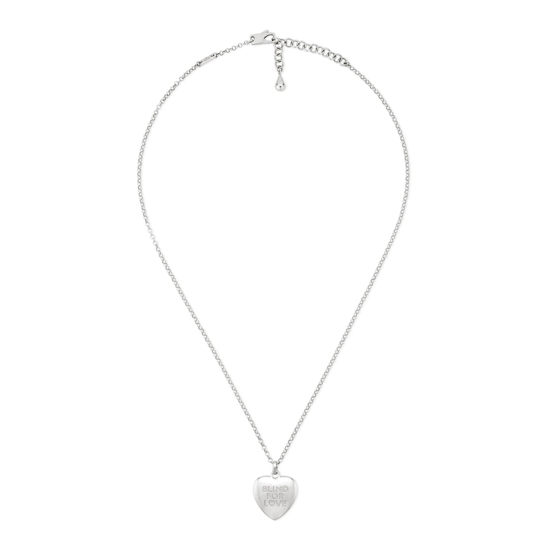 Gucci Blind For Love Necklace in 925 Sterling Silver YBB843589001
