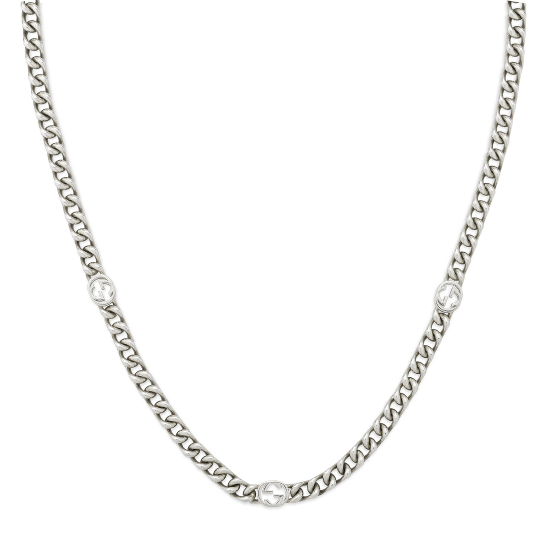 Gucci Interlocking G Necklace in 925 Sterling Silver YBB843630001