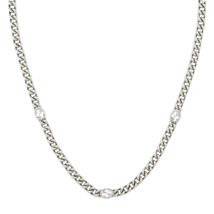 Gucci Interlocking G Necklace in 925 Sterling Silver YBB843630001