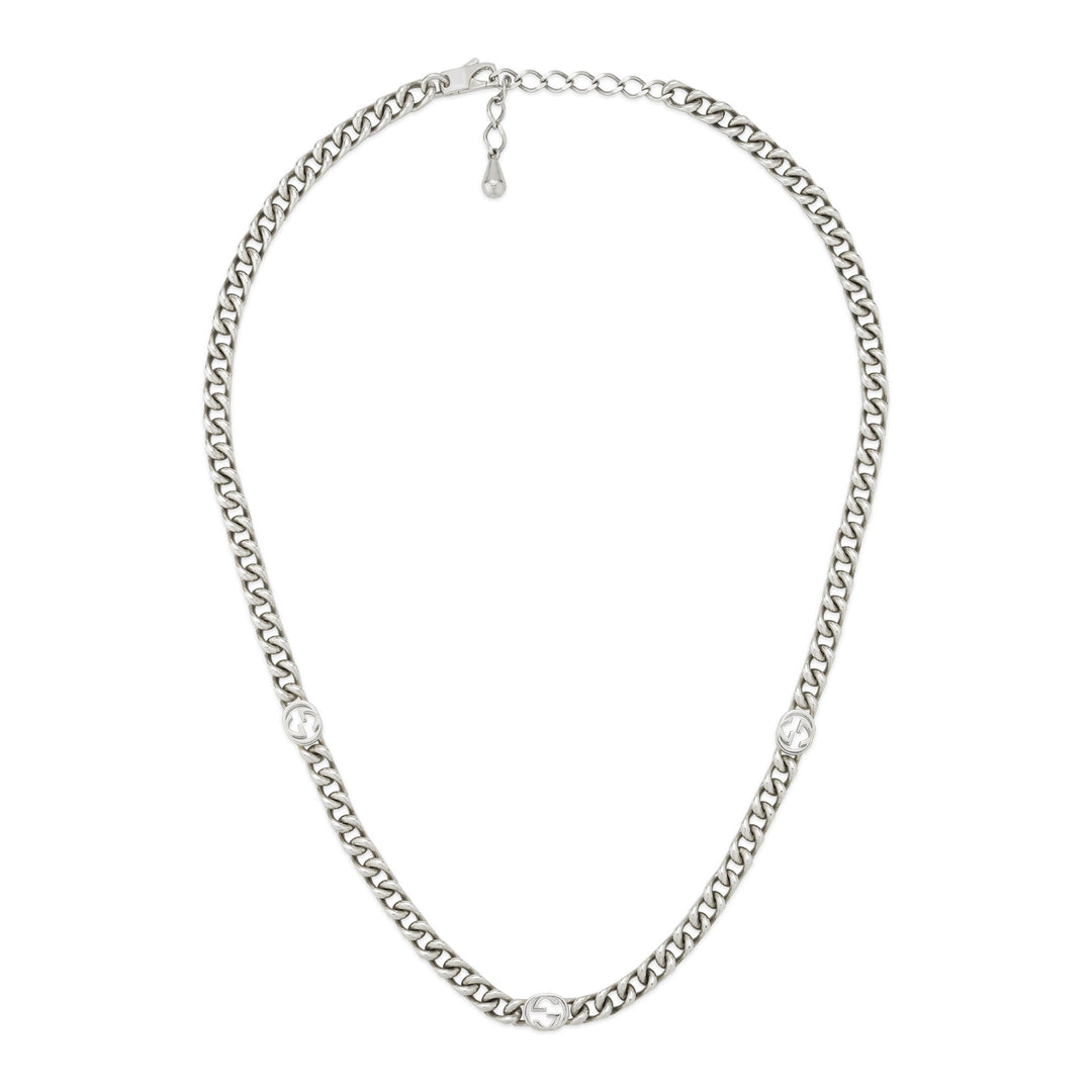 Gucci Interlocking G Necklace in 925 Sterling Silver YBB843630001