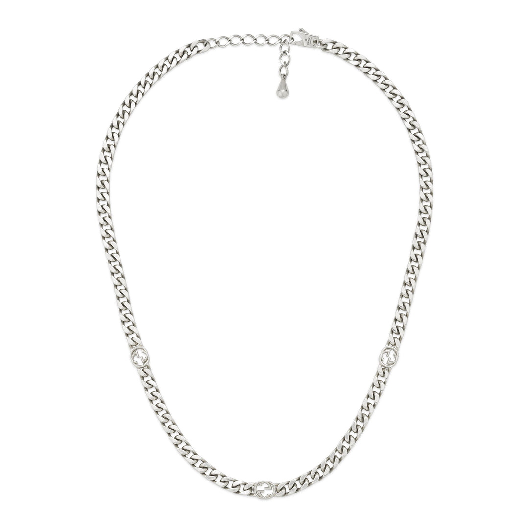 Gucci Interlocking G Necklace in 925 Sterling Silver YBB843630001