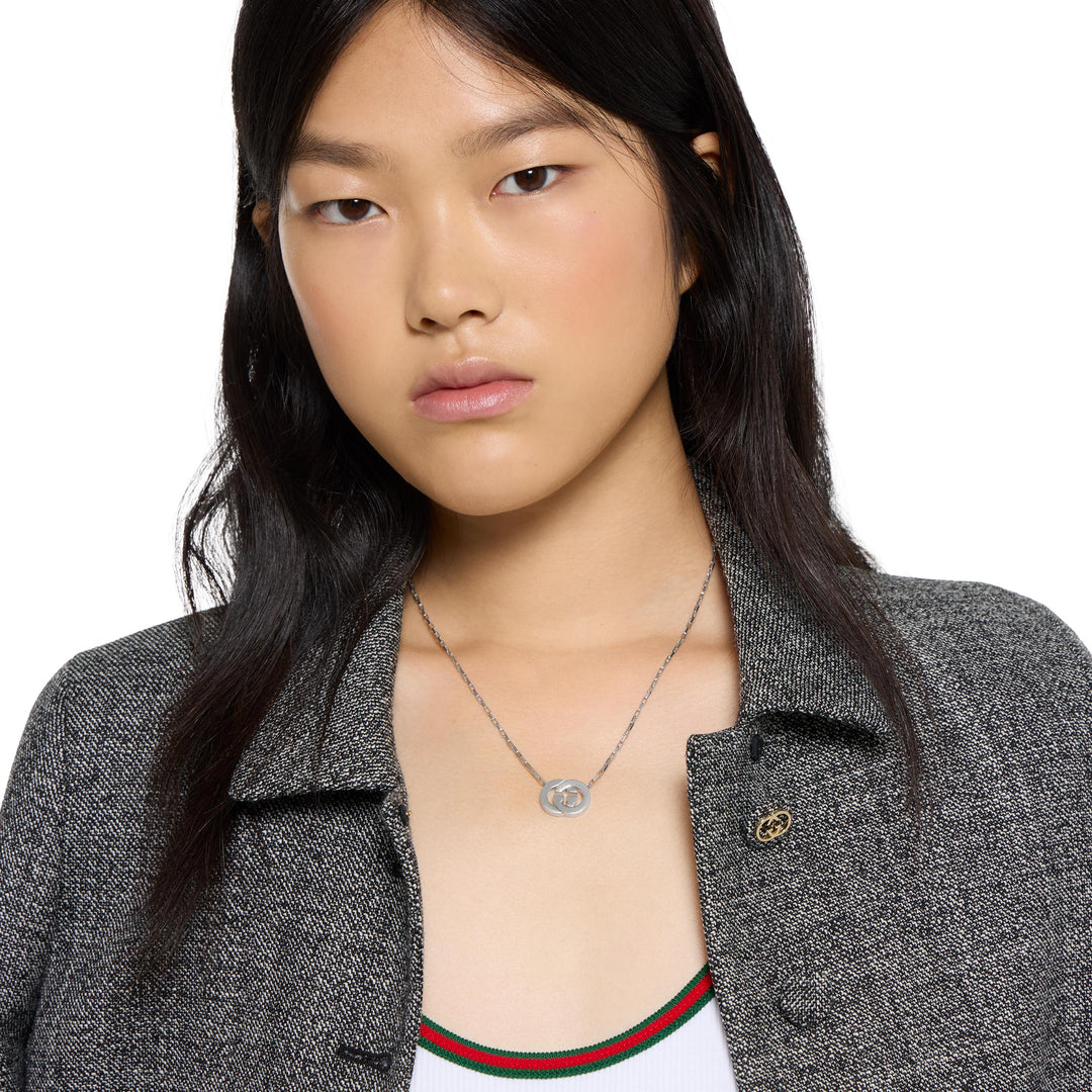 Gucci Interlocking G Necklace in 925 Sterling Silver YBB85396400100U