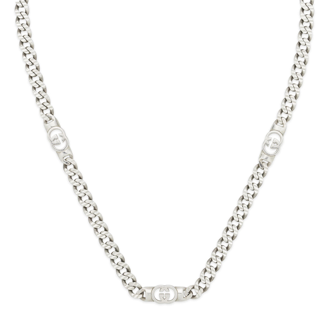 Collier Gucci Interlocking G en argent sterling 925 YBB853967001