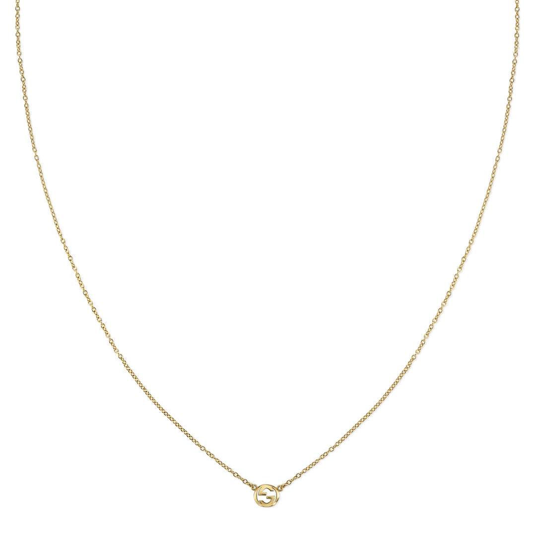 Collier Gucci Interlocking en or jaune 18k YBB874192001