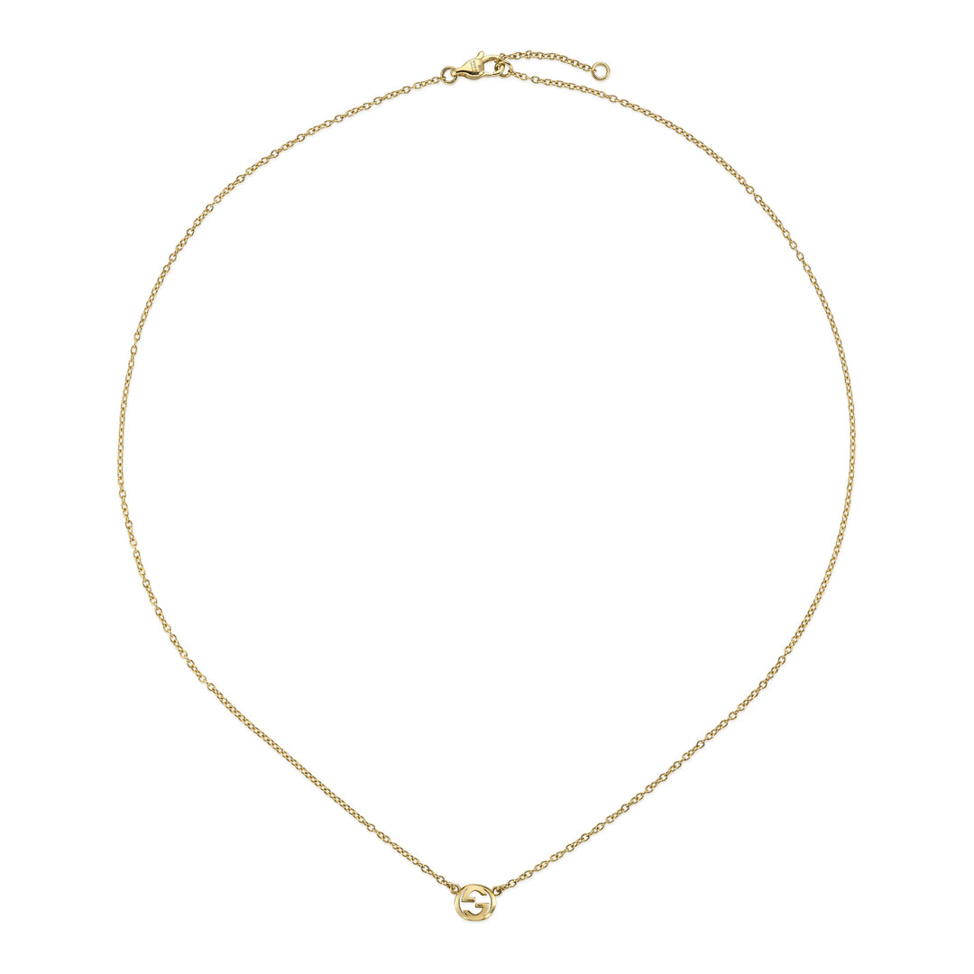 Collier Gucci Interlocking en or jaune 18k YBB874192001