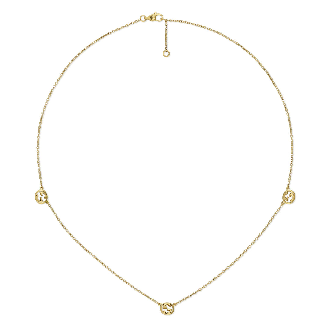Collier Gucci Interlocking en or jaune 18k YBB874195001