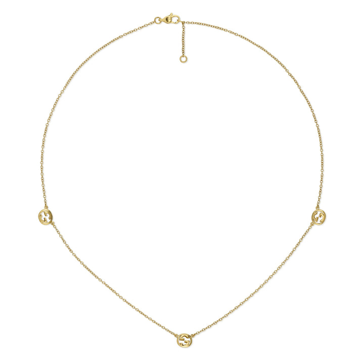 Collier Gucci Interlocking en or jaune 18k YBB874195001