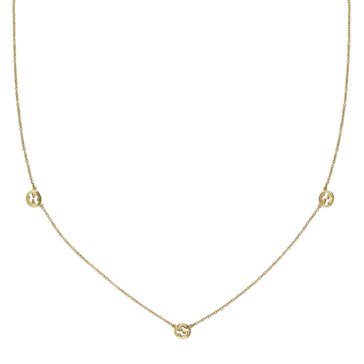 Collier Gucci Interlocking en or jaune 18k YBB874195001
