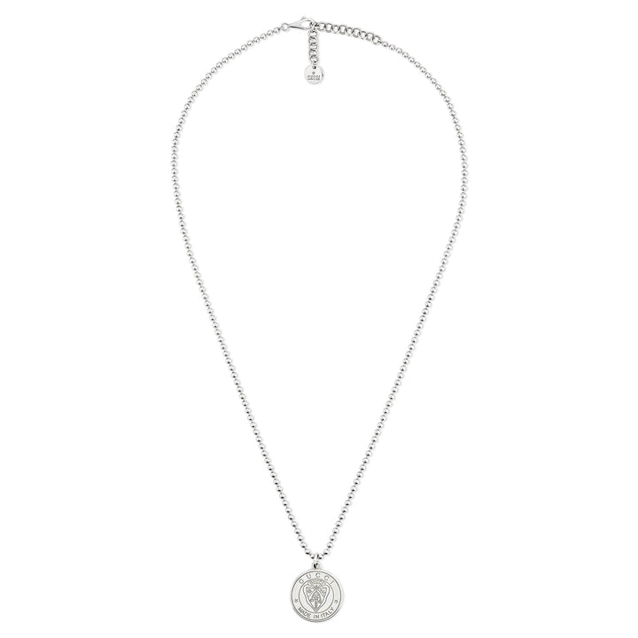 Gucci Crest sterling silver necklace YBB874217001