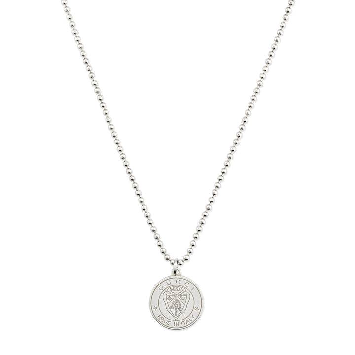 Gucci Crest sterling silver necklace YBB874217001