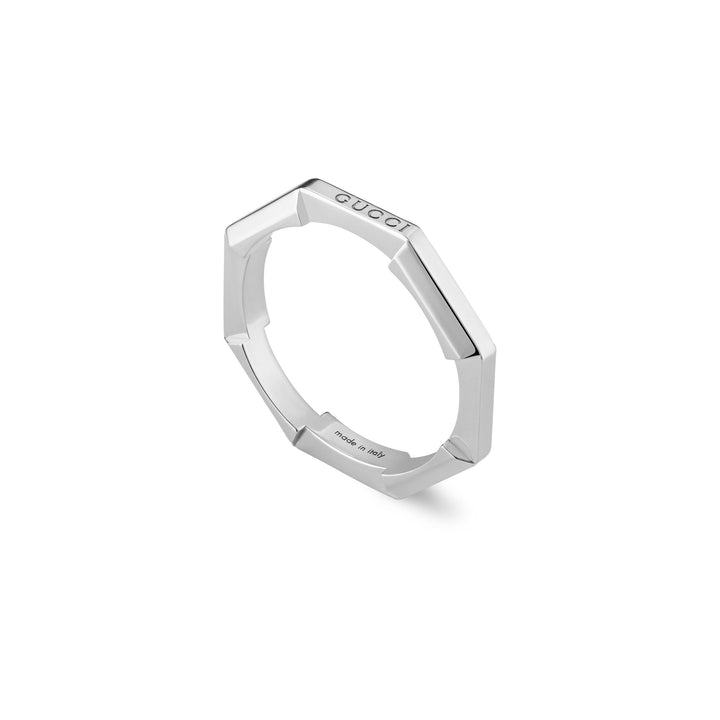 Bague Gucci Link to Love en or blanc 18K YBC662194003