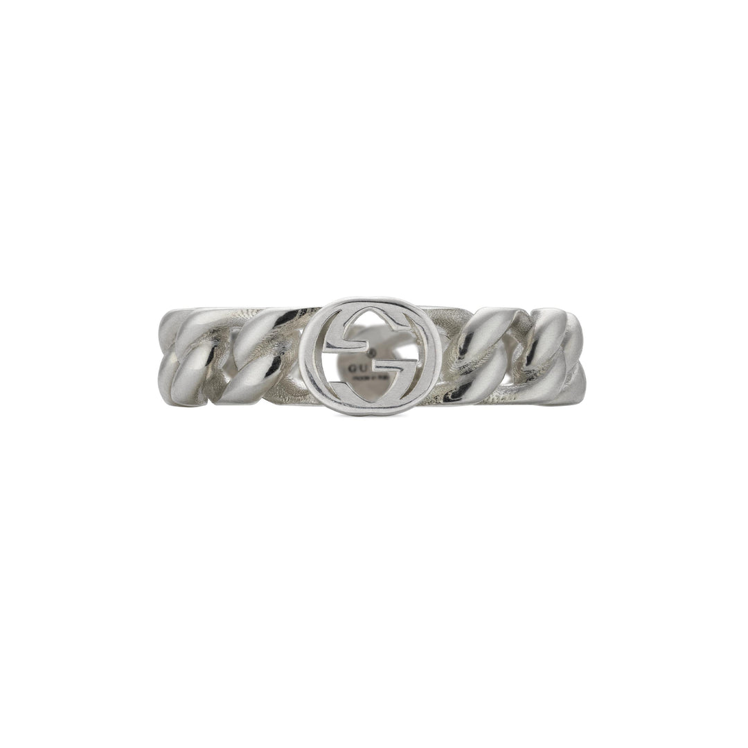 Bague Gucci Interlocking G en argent sterling 925 YBC843972001